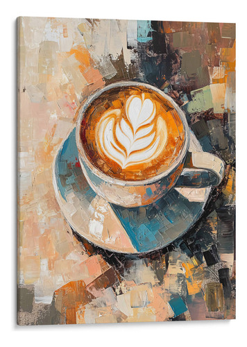 Canvas Lab Cuadro El Café Capuccino 60x80, Dav Madrid