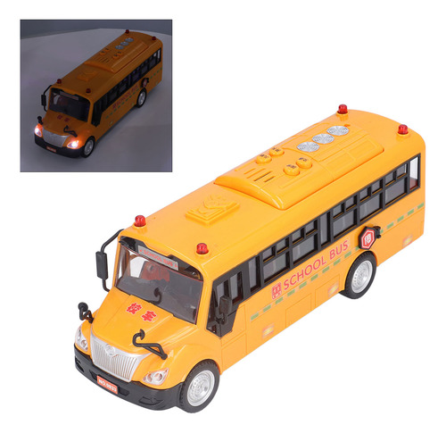Figura Amarilla De Plástico, Modelo Autobús Escolar, Vehícul