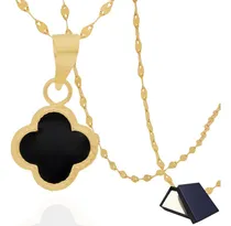 Comprar Dije Medalla Cadena Gargantilla Mujer Trebol Oro Puro 10k Negro Cadena Grano De Cafe 45cm Oro 10k Joyería Fina Regalo Novia Mujer Dama Niña Regalo Joyería Fina Oro Puro 10k Gargantilla Mujer 100% Oro