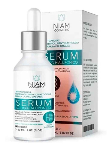 Acido Hialuronico + Vitamina C  Serum Niam Aclarador Piel+++