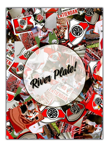 River Plate! Lámina Decoupage Autoadhesiva 30 X 42 Cm