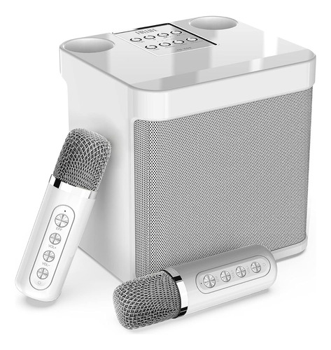 Parlante Bluetooth Karaoke Portátil Screamer Dos Micrófonos