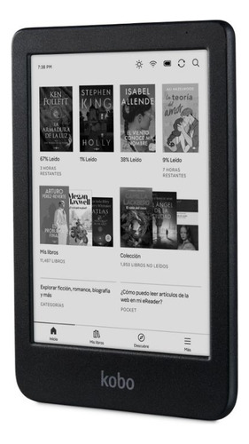 Lector E Reader Kobo Clara Bw Negro Con Funda Verde