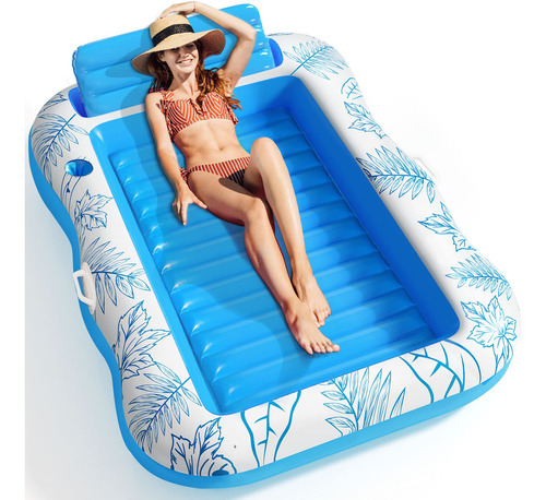 Baiai - Tumbona Inflable Para Adultos, Flotadores Grandes Pa