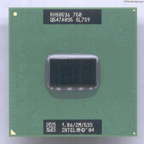 Processador Sl7s9 Intel Pentium M 750 1.86/2m/533 1.867ghz 1
