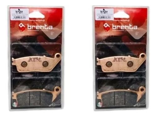 Kit Pastilha De Freio Brenta Diant+trase 4071/4155 Cb650f 