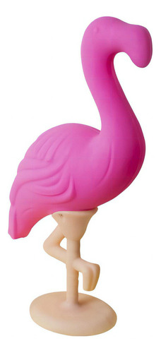 Luminária Abajur De Mesa Quarto Sala Animal Flamingo Rosa