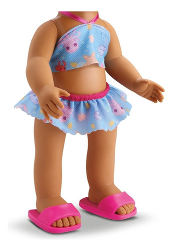 Boneca My Little Collection Verao Com Sorvete E Chinelinho