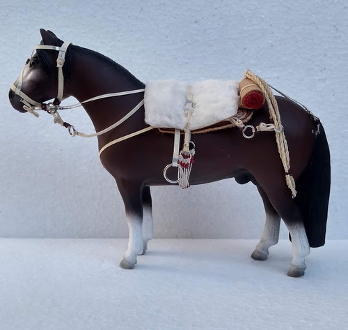 Miniatura Cavalo Encilhado Sob Encomenda Escolha A Pelagem