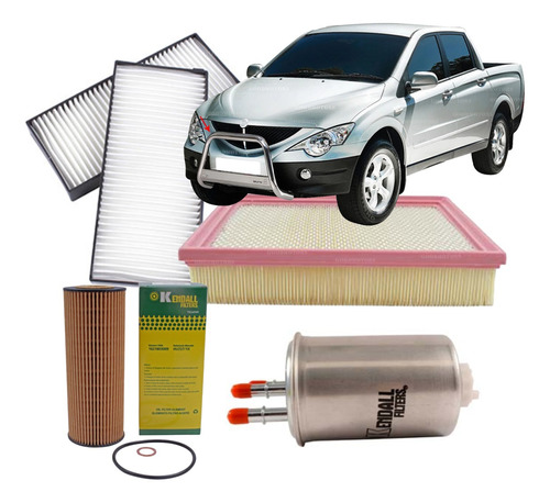 Kit Filtros Mantencion Ssangyong Actyon 2.0 2007-2008