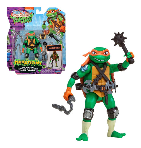 Michelangelo Tartarugas Ninja Articulado E Licenciado