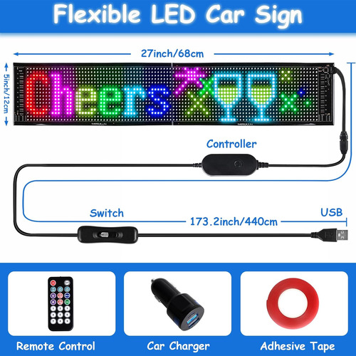 Letreros Led Programables Flexibles Publicitarios Panel...