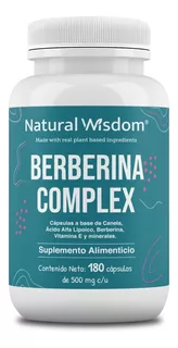 Nw Berberina Complex Magnesio Canela Zinc Vitamina E 180u