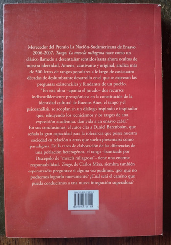 Tango: La Mezcla Milagrosa (1917-1956) De Carlos Mina (Usado)