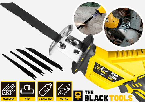 Serra Sabre Elétrica A Bateria 21v Profissional Com Lâmina