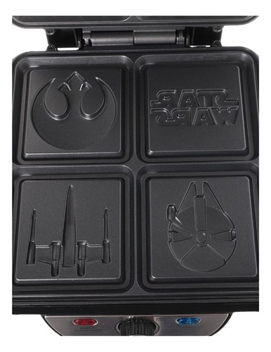 Waflera Star Wars 4 En 1 Negro Maquina Wafflera