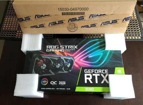 Imagen 1 de 3 de Asus Geforce Rtx 3090 Rog Strix Oc 24gb Gddr6x Graphics Card