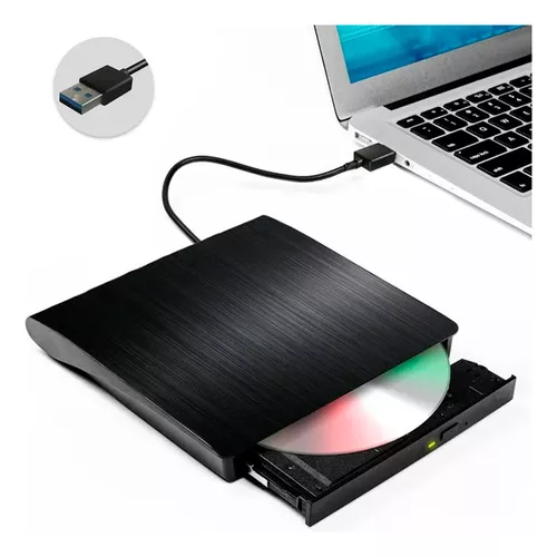 Drive Externo Slim Usb Gravador E Leitor Cd Dvd