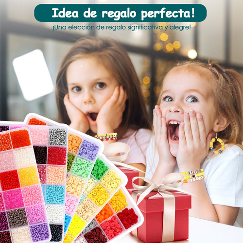 Set De Pulseras Cuentas Para Hacer De Arcilla 120 Colores Y
