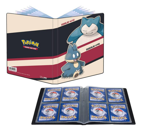 Pokemon Folder Ultra Pro Snorlax Munchlax 4-pocket