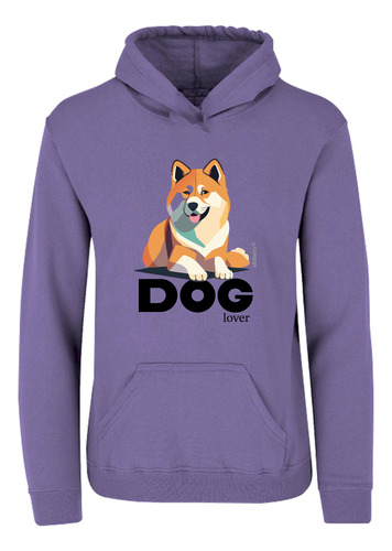 Sudadera Capucha Cangurera Dog Lover Amo Mi Perro Akita