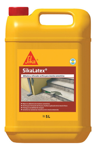 Sikalatex Emulsion Ligante Para Morteros Y Carpetas X 2l