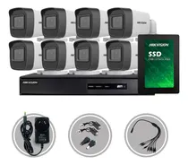 Comprar Kit Seguridad Hikvision Dvr 16ch + 8 Camaras 2mp + Disco