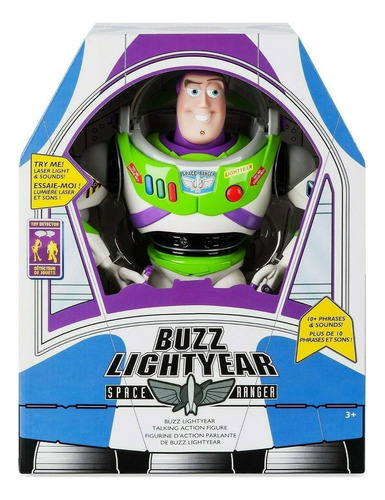 Disney, Figura De Acción De Buzz Lightyear De Toy Story Qu