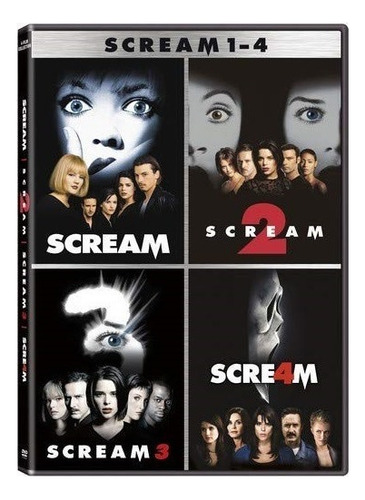 Scream 1 2 3 4 Coleccion Boxset Peliculas Dvd