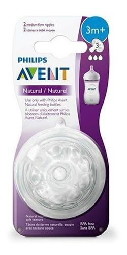 Tetinas Natural De Philips Avent 3m+ Cod.14