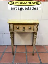 Comprar 1 Mesa De Luz Estilo Frances Luis Xvi Antigua Mesita Marmol