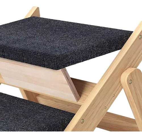 Escalera Plegable Para Mascotas Escalones 2 En 1 Rampa