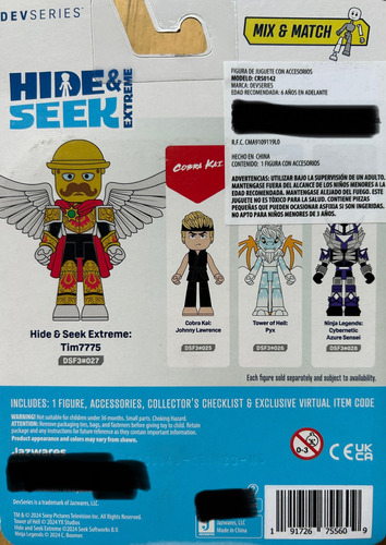 Figura Roblox Dev Series Hide Y Seek Extreme Tim7775