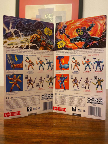 Motu He Man Y Skeletor Origins Mattel Cabeza Retro Wow Combo