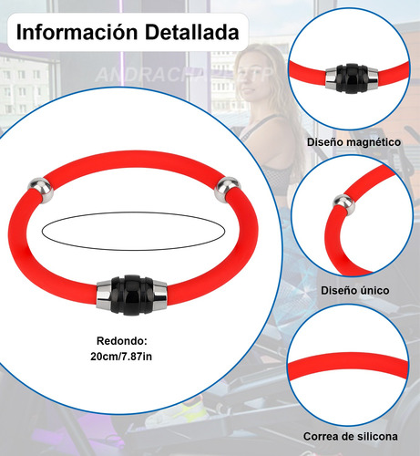 Pulsera Antiestática Eliminadora De Estática Rojo