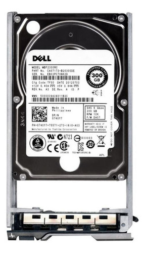 Hd Sas Dell 300gb 2.5 0740y7 740y7 10k 6g Mbf2300rc