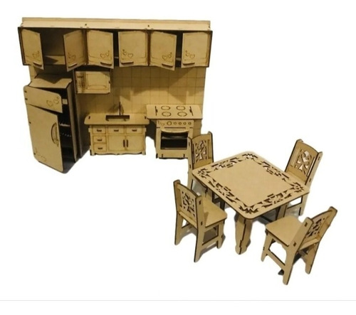 Kit Móveis 24 Peças Casa Da Barbie Móveis Montados