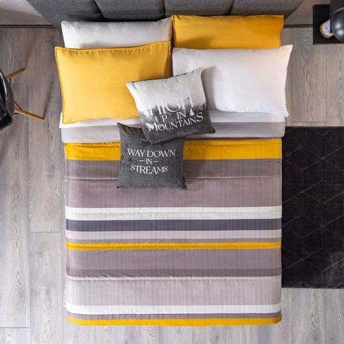 Colcha Denver Individual Con Funda Vianney Rayas Doble Vista