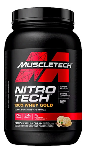 Proteína Muscletech Nitrotech Whey Gold 2 Lb Vainilla