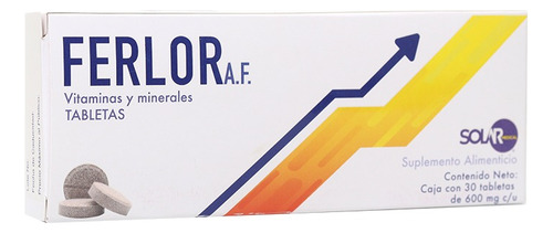 Ácido Fólico Y Hierro Ferlor 30 Tabletas 2pz.