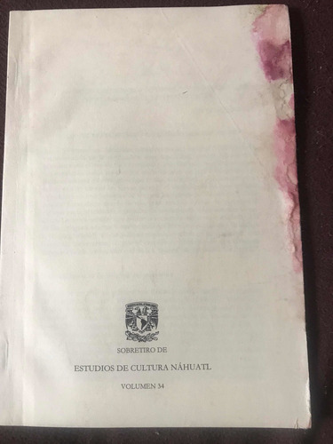 Antiguo Calendario Totonaco Y Sus Probables Vinculos Firmado (Usado)