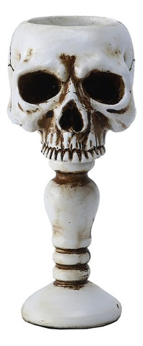 1 Portavelas De Calavera Para Decora De Halloween, Candelabr