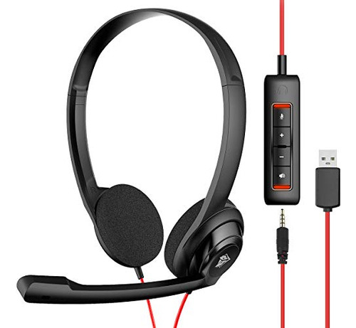 Nubwo - Auriculares Usb Con Microfono Para Ordenador Portati