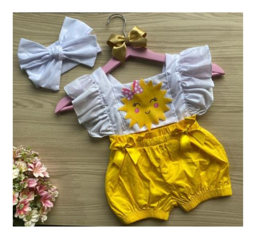 Asoleador Body Short Balaca Para Bebe Niña De Sol