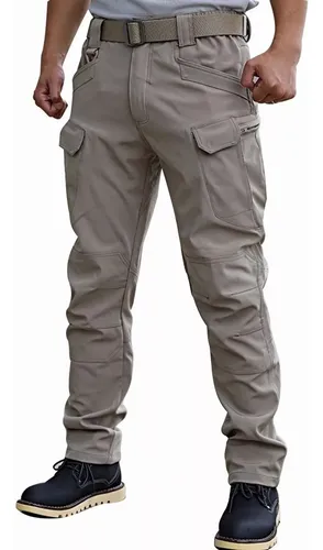 PANTALON CARGO COLOR KAKI PARA HOMBRE - quest