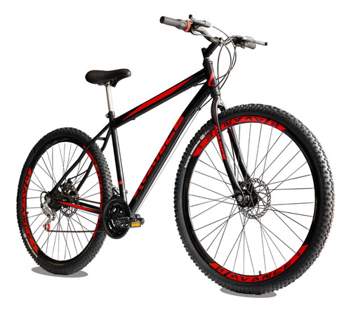 Bicicleta Aro 29 Avance Urban 21v Freio A Disco Aço Carbono 17 Cor Vermelho