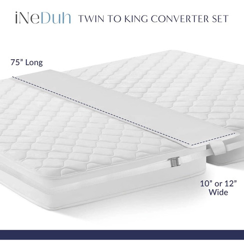 Ineduh Bed Bridge Conector De Colchón - Kit Convertidor De T
