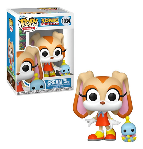 Figura De Acción Pop & Buddy Sonic Cream Con Cheese Funko