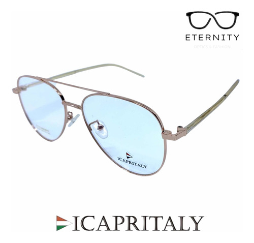 Armazón Icapritaly Aviator Golden 8063 C2 Eternity Optica