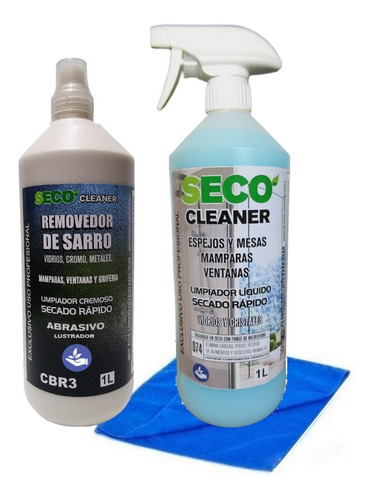 Kit Removedor Sarro Agua Pesada Y Limpiavidrio 1 L C/u